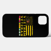 Vietnam Veteran Distressed American Flag 178 Case-Mate iPhoneケース (裏面 (横))