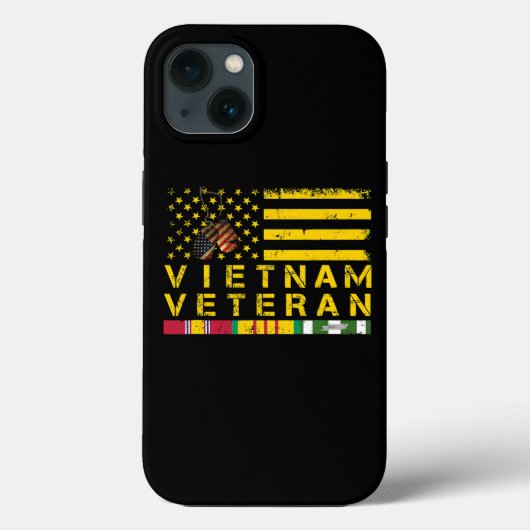 Vietnam Veteran Distressed American Flag 178 Case-Mate iPhoneケース (裏面)