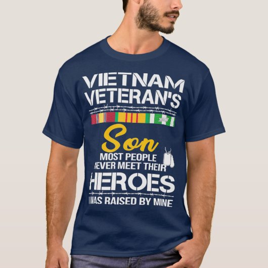 Vietnam Veterans Son   Vietnam Vet  Premium Tシャツ (正面)
