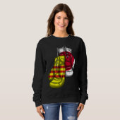 Vietnam Viet Kieu Flag Japanese Japan Proud Mixed  スウェットシャツ (正面フル)