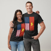 Vietnam  Vietnamese American Flags Proud USA Vietn Tシャツ (ユニセックス)