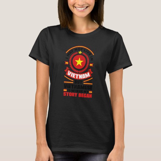 Vietnam Vietnamese Vietnam Flag Quote Premium Tシャツ (正面)
