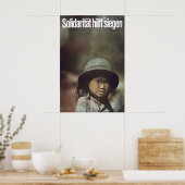 Vietnam War Poster Eastern Germany Solidarity ポスター (キッチン)