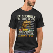 Vietnam War Veterans US Memorial Day In The Memory Tシャツ (正面)