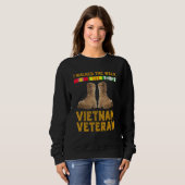 Vietnam War  Vietnam Veteran T shirt Gift  Us Vete スウェットシャツ (正面フル)