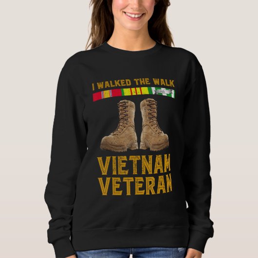 Vietnam War  Vietnam Veteran T shirt Gift  Us Vete スウェットシャツ (正面)