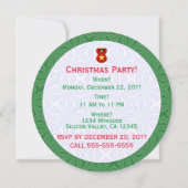 Vietnamese Angel Christmas Personalize Round  招待状 (裏面)