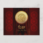 Vietnamese Bronze Drums Têt Horse New Year 2026 pC インビテーションポストカード (正面)