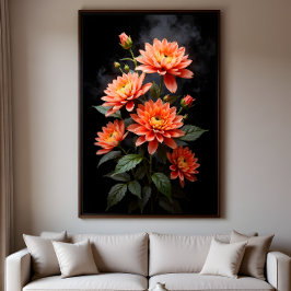 Vietnamese Chrysanthemum on the Moon キャンバスプリント