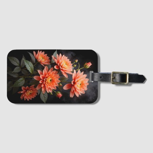 Vietnamese Chrysanthemum on the Moon ラゲッジタグ (正面横)