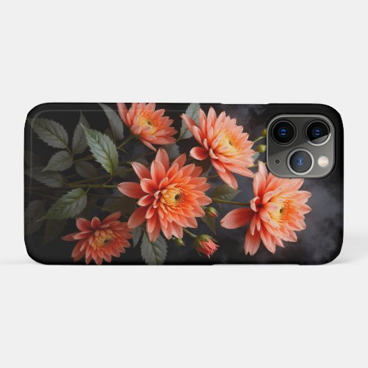 Vietnamese Chrysanthemum on the Moon Case-Mate iPhoneケース (裏面(横))
