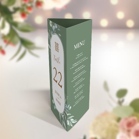 Vietnamese English Menu, Table Number & Thank you