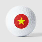 Vietnamese Flag, Flag of Vietnam ゴルフボール (正面)