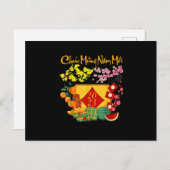 Vietnamese Lunar New Year - Tet 2023 Decoration Li シーズンポストカード (正面/裏面)