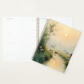 Vietnamese Morning Mist Village Watercolor Art プランナー手帳 (ディスプレー)
