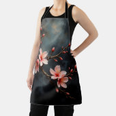 Vietnamese Peach Blossom Art エプロン (インサイチュ)