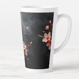 Vietnamese Peach Blossom Art カフェラテマグ