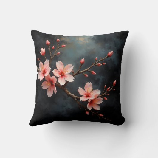 Vietnamese Peach Blossom Art クッション (裏面)
