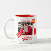 Vietnamese Tết New Year Lantern Photo ツートーンマグカップ (左)