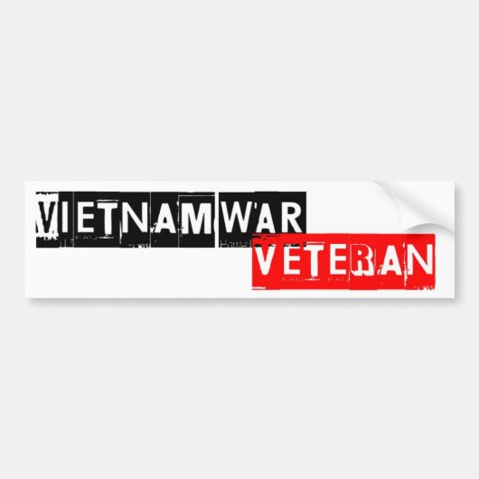 vietnamwar退役軍人 バンパーステッカー (正面)