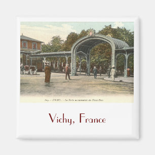 Vieux Parc、Vichyのフランスのヴィンテージ マグネット