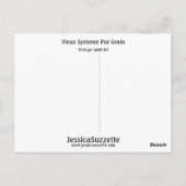 Vieux Systeme Purの穀物 ポストカード (裏面)