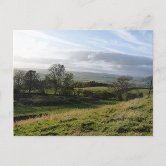 "View above Coquetdale" Northumberland ポストカード (正面)
