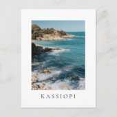 View at Kassiopi village coast, Corfu ポストカード (正面)