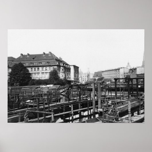 View from 'Fischerinsel', Berlin, c.1910 ポスター (正面)