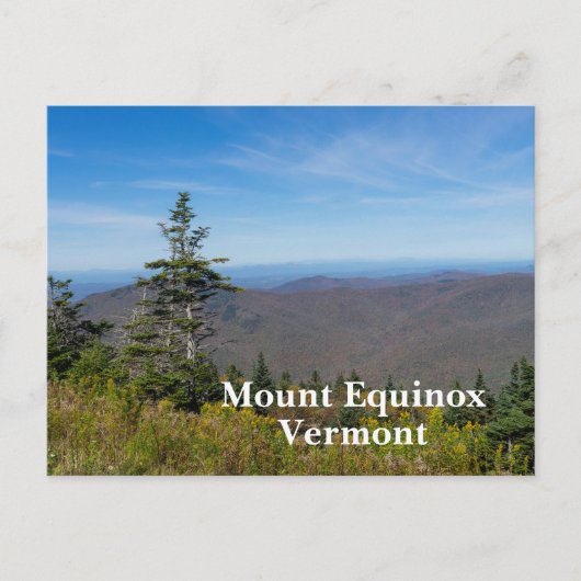 View from Mount Equinox in Vermont シーズンポストカード (正面)