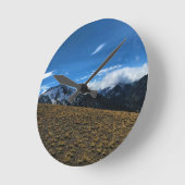 View from Mount Howard Summit, OR ラウンド壁時計 (傾斜)