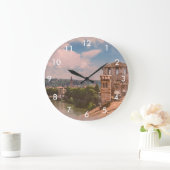 View from roof in Verona ラージ壁時計 (ホーム)