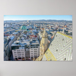 View from St. Stephen's Cathedral Tower, Vienna ポスター