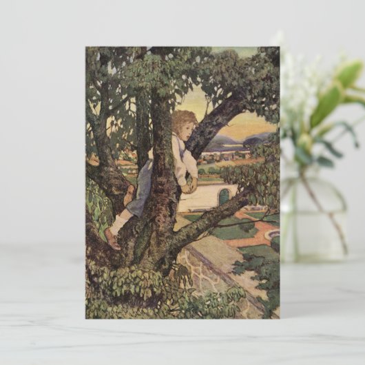 View From Trees by Jessie Willcox Smith誕生日 招待状 (スタンド正面)