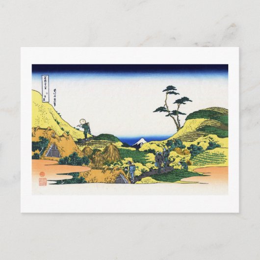 View Mt.Fuji from Shimomeguro, Hokusai ポストカード (正面)