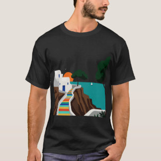 View of a Greek island boy Tシャツ