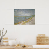 View of a River w Rowing Boats by Vincent van Gogh ポスター (キッチン)