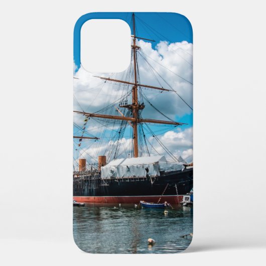 View of an historic Victorian armoured frigate bat Case-Mate iPhoneケース (裏面)