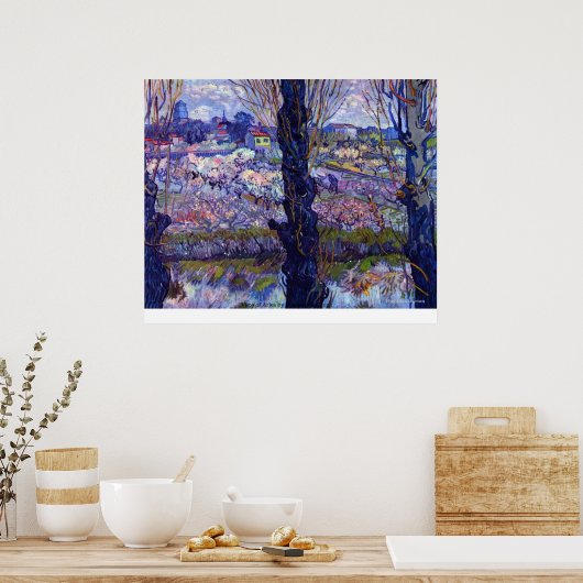 View of Arles by Vincent vanゴッホ ポスター (キッチン)
