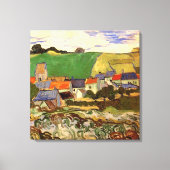 View of Auvers by Vincent vanゴッホ キャンバスプリント (正面)