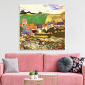 View of Auvers by Vincent vanゴッホ キャンバスプリント (インサイチュ (リビング))