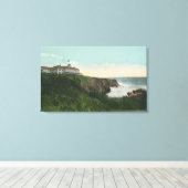 View of Bald Head Cliff & Exterior of Cliff Hous キャンバスプリント (インサイチュ (ウッドフロア))