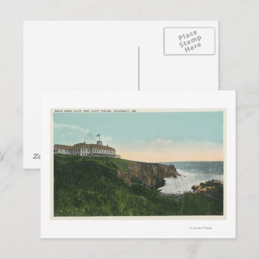 View of Bald Head Cliff & Exterior of Cliff Hous ポストカード (正面/裏面)