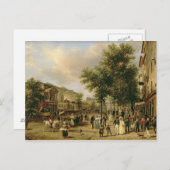 View of Boulevard Montmartre, Paris, 1830 ポストカード (正面/裏面)
