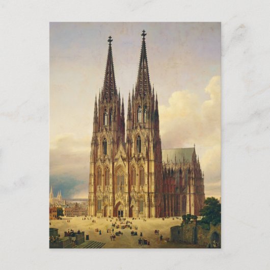 View of Cologne Cathedral Gothic majesty ポストカード (正面)