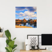 View of Delft by Johannes Vermeer ポスター (ホームオフィス)