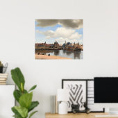 View of Delft — Vermeer ポスター (ホームオフィス)