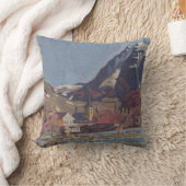 View of Dolný Kubín by Arnold Peter Weisz クッション (ブランケット)