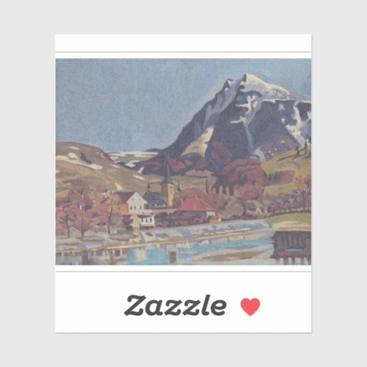 View of Dolný Kubín by Arnold Peter Weisz シール (シート)