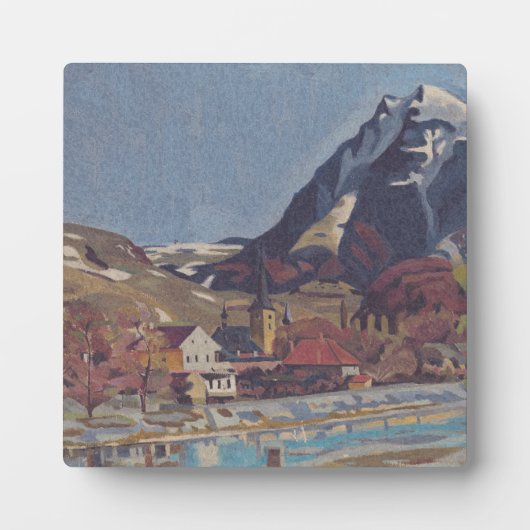 View of Dolný Kubín by Arnold Peter Weisz フォトプラーク (正面)